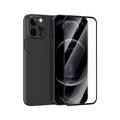 Green Lion 360 Carsaca Plus Case with Normal HD Glass for iPhone 13 Pro - Black