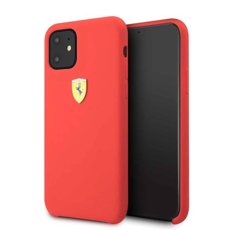 iPhone 11 Silicone Case Ferrari FESSIHCN61RE iPhone 11 Silicone Case - Red