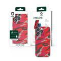 Green Lion PC Camooflage Case for iPhone 13 Pro Max 6`7 - Red
