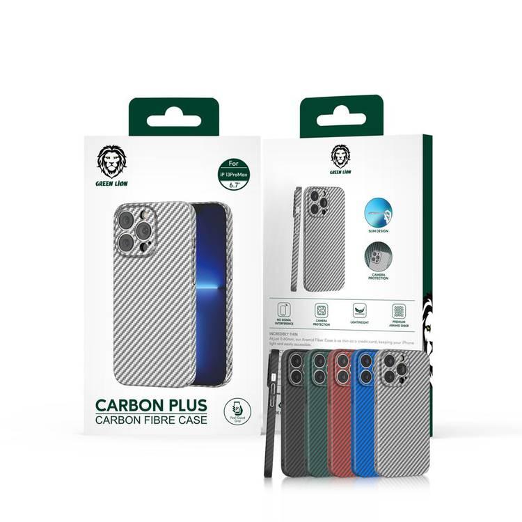 Green Lion Carbon Fiber Case for iPhone 13 Pro 6.1" - Blue