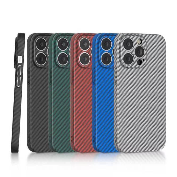 Green Lion Carbon Fiber Case for iPhone 13 Pro Max 6.7" - Silver