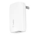 Dual Port Adapter Belkin WCB007myWH Charge 37W Dual Wall Charger - White