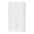 Dual Port Adapter Belkin WCB007myWH Charge 37W Dual Wall Charger - White