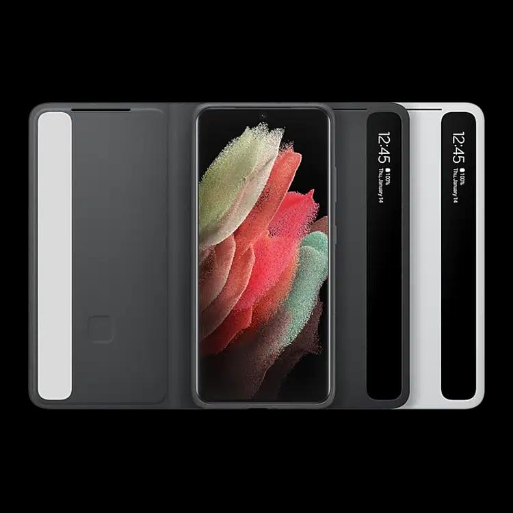 Samsung Galaxy S21 / S21+ 5G Smart Clear View Cover (ZG996CBE-BK) - Black
