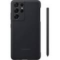 Samsung Silicone Cover Case with S Pen 5G Compatible for Samsung Galaxy S21 Ultra (EF-PG99PTBE-BK) - Black