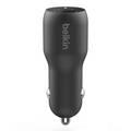 Car Charger Belkin CCB004BTBK Boost Charge USB-C + USB-A Car Charger - Black