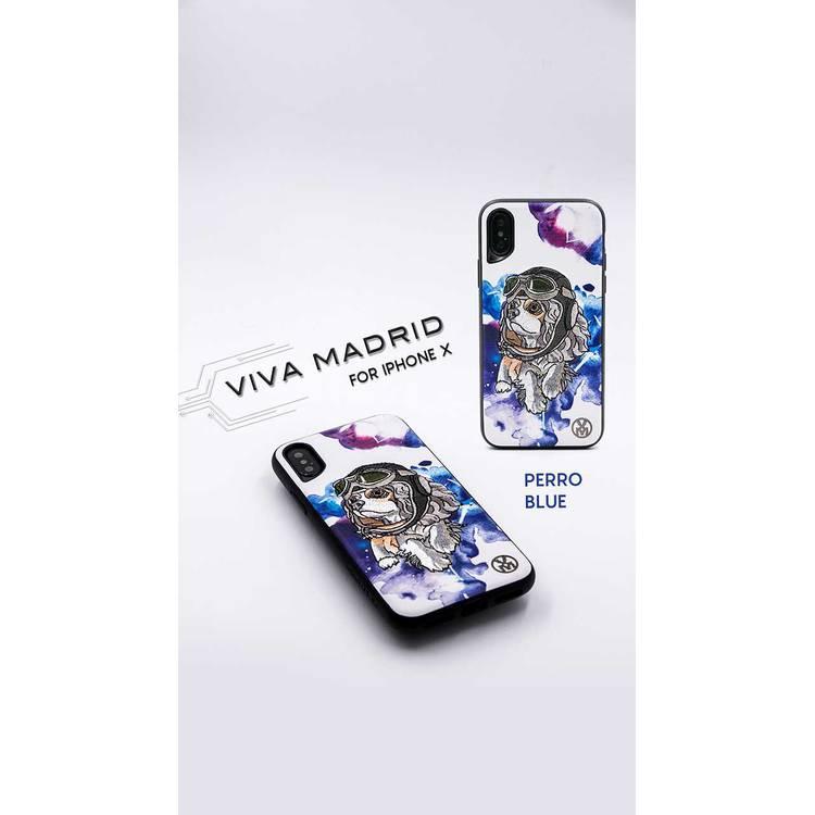 iPhone X Case Viva Madrid VIVA-IPXBC-PERBLU Perro Back iPhone X Case - Blue