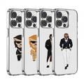 Green Lion Fashion Series Tuxedo Lion Phone Case Compatible for iPhone 13 Pro Max (6.7) Protective Back Cover - Clear