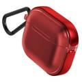 X-Doria Raptic Air Case Compatible for AirPods 3 | AirPods Case with Detachable Metal Carabiner Supports Wireless Charging - Red