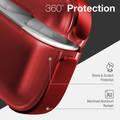 X-Doria Raptic Air Case Compatible for AirPods 3 | AirPods Case with Detachable Metal Carabiner Supports Wireless Charging - Red