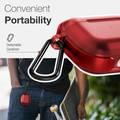 X-Doria Raptic Air Case Compatible for AirPods 3 | AirPods Case with Detachable Metal Carabiner Supports Wireless Charging - Red