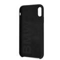 BMW Real Microfiber Silicone Case Compatible with iPhone Xr - Black