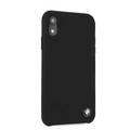 BMW Real Microfiber Silicone Case Compatible with iPhone Xr - Black