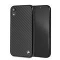BMW Real Carbon Fiber TPU Hybrid Case Compatible with iPhone Xr - Black