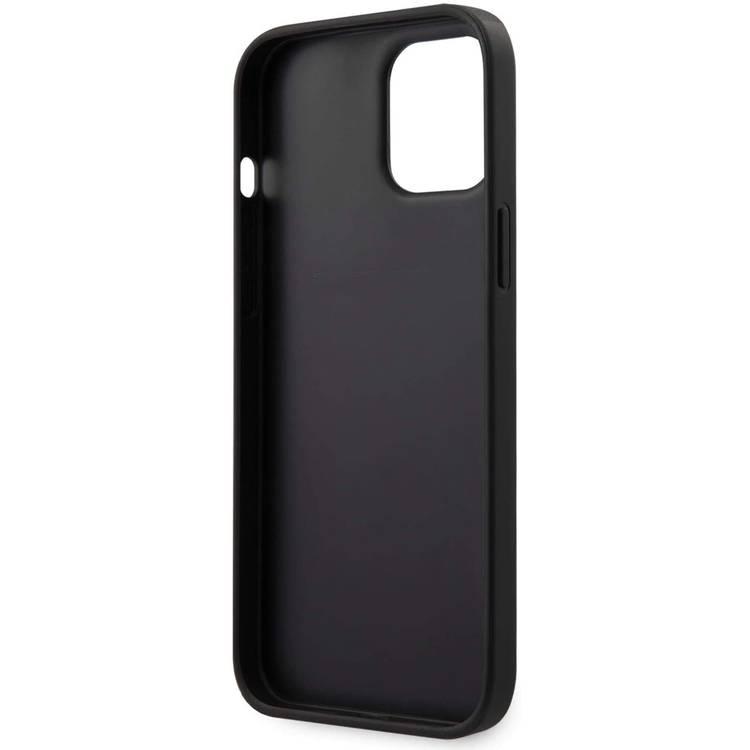 BMW Hot Stamp Leather Case with Horizontal Lines Compatible with Apple iPhone 11 Pro Max - Black