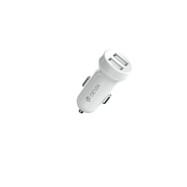 Devia Smart Series Car Charger 3.1A with Lightning Cable 1M 2.1A - White