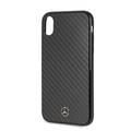 CG MOBILE Mercedes-Benz Real Carbon Fiber Hard Phone Case for iPhone Xr Officially Licensed - Black