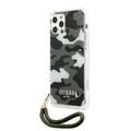 Guess PC Camo Hard Case with Nylon Cord for iPhone 12 / 12 Pro ( 6.1  ) - Kaki