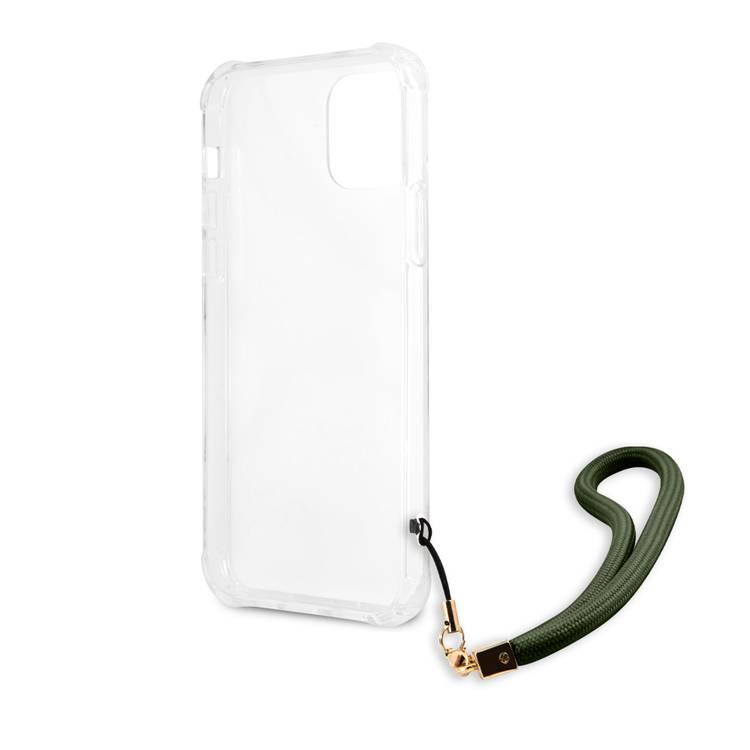 Guess PC Camo Hard Case with Nylon Cord for iPhone 12 / 12 Pro ( 6.1  ) - Kaki