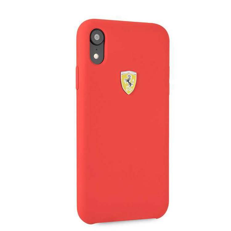 Ferrari SF Silicone Case for iPhone Xr - Red