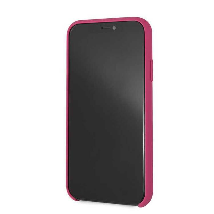 CG MOBILE Guess Silicone Phone Case Compatible for Apple iPhone Xr (6.1") Anti-Scratch Mobile Case Officially Licensed - Pink