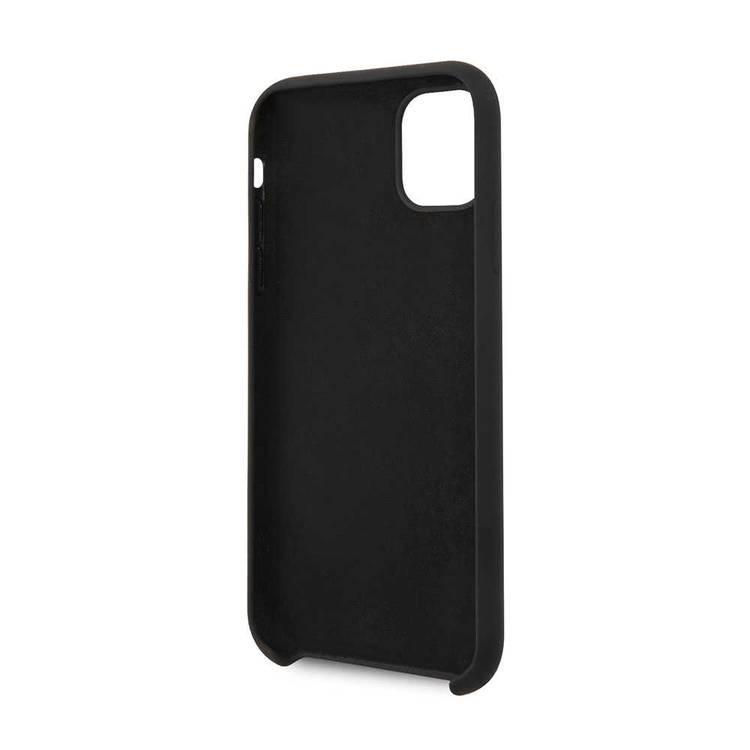 CG MOBILE Guess Vintage Logo Silicone Phone Case Compatible for iPhone 11 (6.1") Anti-Scratch Mobile Case Officially Licensed - Black