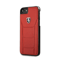 CG MOBILE Ferrari Heritage 488 Genuine Leather Hard Phone Case Compatible for iPhone 7 / 8 | Shock & Scratch Resistant Mobile Case Officially Licensed - Red