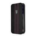 CG MOBILE Ferrari Urban Off Track Leather Book Type Case for iPhone X - Black