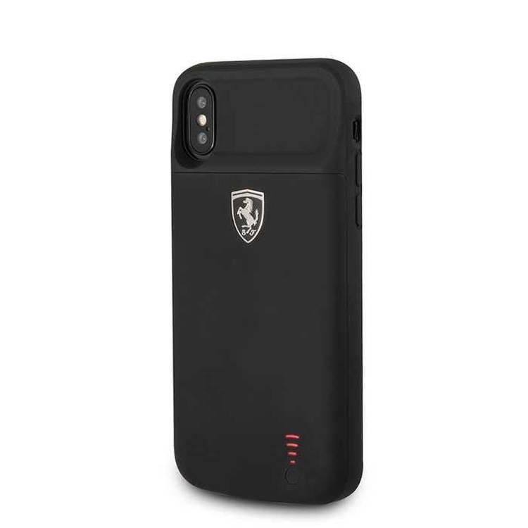 CG MOBILE Ferrari Off Track Full Cover Power Phone Case 3600mAh for iPhone X Officially Licensed - Black