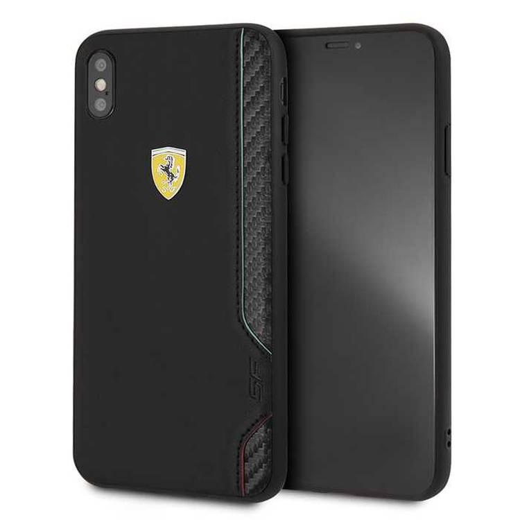 CG MOBILE Ferrari On Track PU Rubber Hard Phone Case Compatible for iPhone Xr (6.1") Mobile Case Officially Licensed