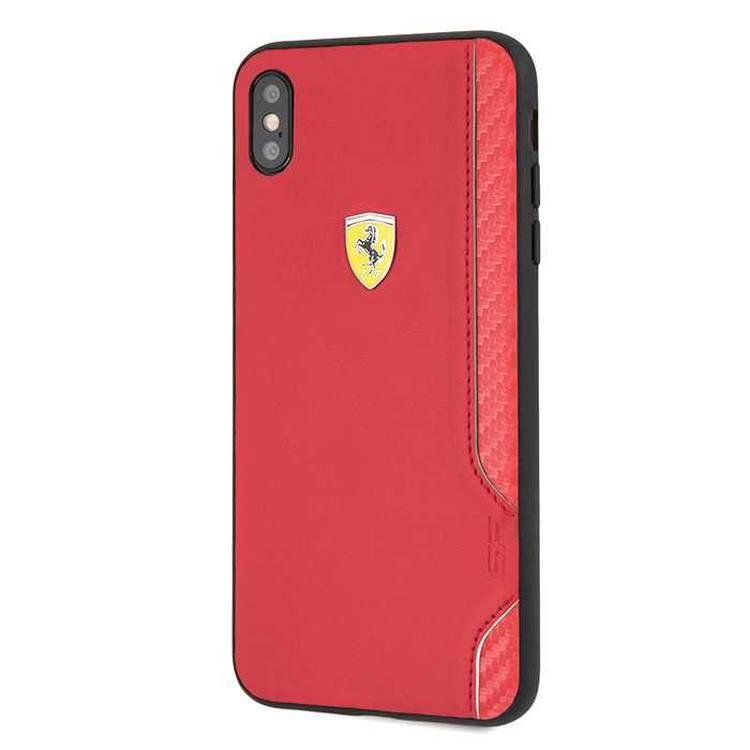 CG MOBILE Ferrari On Track PU Rubber Hard Phone Case Compatible for iPhone Xr (6.1") Mobile Case Officially Licensed