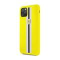 CG MOBILE Silicone Phone Case On Track & Stripes Compatible for iPhone 11 Pro Max (6.5") Drop Protection Mobile Case Officially Licensed - Yellow