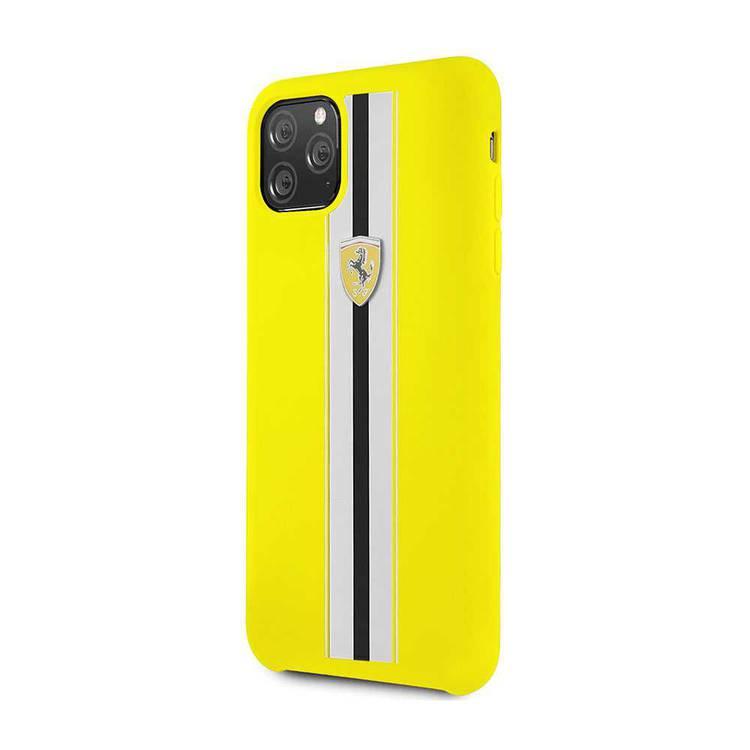 CG MOBILE Silicone Phone Case On Track & Stripes Compatible for iPhone 11 Pro Max (6.5") Drop Protection Mobile Case Officially Licensed - Yellow