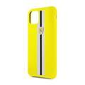 CG MOBILE Silicone Phone Case On Track & Stripes Compatible for iPhone 11 Pro Max (6.5") Drop Protection Mobile Case Officially Licensed - Yellow