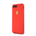 CG MOBILE Ferrari SF Silicone Phone Case Compatible for iPhone 8 / 7 Plus | Protective Mobile Case Officially Licensed - Red