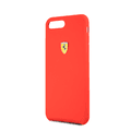 CG MOBILE Ferrari SF Silicone Phone Case Compatible for iPhone 8 / 7 Plus | Protective Mobile Case Officially Licensed - Red