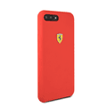 CG MOBILE Ferrari SF Silicone Phone Case Compatible for iPhone 8 / 7 Plus | Protective Mobile Case Officially Licensed - Red