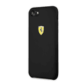 CG MOBILE Ferrari SF Silicone Phone Case Compatible for iPhone 8 / 7 | Protective Mobile Case Officially Licensed - Black