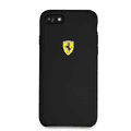 CG MOBILE Ferrari SF Silicone Phone Case Compatible for iPhone 8 / 7 | Protective Mobile Case Officially Licensed - Black