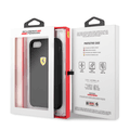 CG MOBILE Ferrari SF Silicone Phone Case Compatible for iPhone 8 / 7 | Protective Mobile Case Officially Licensed - Black