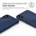 Elago ES8SM2-JIN Slim Fit 2 Back Phone Case Compatible for iPhone X (5.8") - Jean Indigo