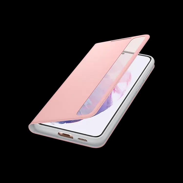 Funda Samsung Smart Clear View Cover para Galaxy S21 Rosa
