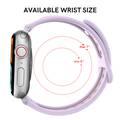 AhaStyle WA13-40MM-PR Premium Silicone Apple Watch Band Duotone Design 38 / 40mm Sport Strap Compatible with Apple Watch Series SE/6/5/4/3 - Lavender