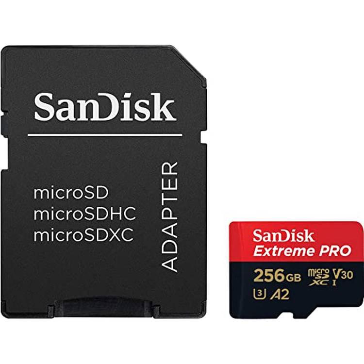 SanDisk 256GB Extreme Pro SDSQXCZ-256G-GN6MA microSDXC Memory Card U3 V30  A2 UHS-I