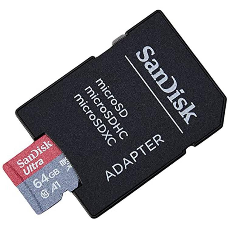 SanDisk Ultra microSD with SD Adapter (Up to 120MBPs)