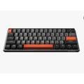 Durgod K330W Gateron Crystal Mechanical Wireless Keyboard Doubleshot PBT Profile - Black/Gray/Orange