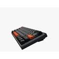 Durgod K330W Gateron Crystal Mechanical Wireless Keyboard Doubleshot PBT Profile - Black/Gray/Orange