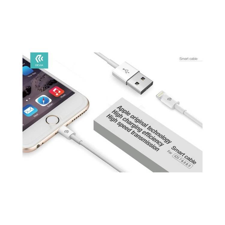 Devia 311598-WH  Smart Series Lightning Cable (5V 2A,2M), Charging + Data sync - White