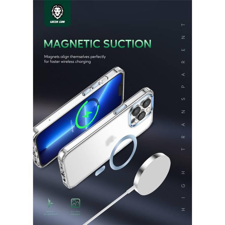 Green Lion Matt Magsafe 2 IMD Case for iPhone 13 Pro- Black