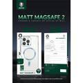 Green Lion Matt Magsafe 2 IMD Case for iPhone 13 Pro- Black